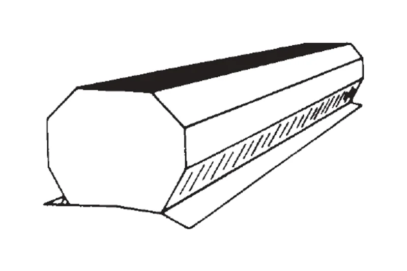 Flat Continuous Vent — MBCI published product reference figure. The shown finish and configuration are representative; refer to the selected product options.