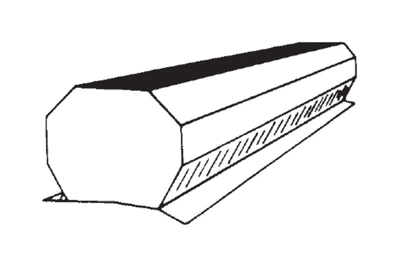 PBR Continuous Vent — MBCI published product reference figure. The shown finish and configuration are representative; refer to the selected product options.