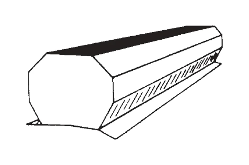 PBU Continuous Vent — MBCI published product reference figure. The shown finish and configuration are representative; refer to the selected product options.
