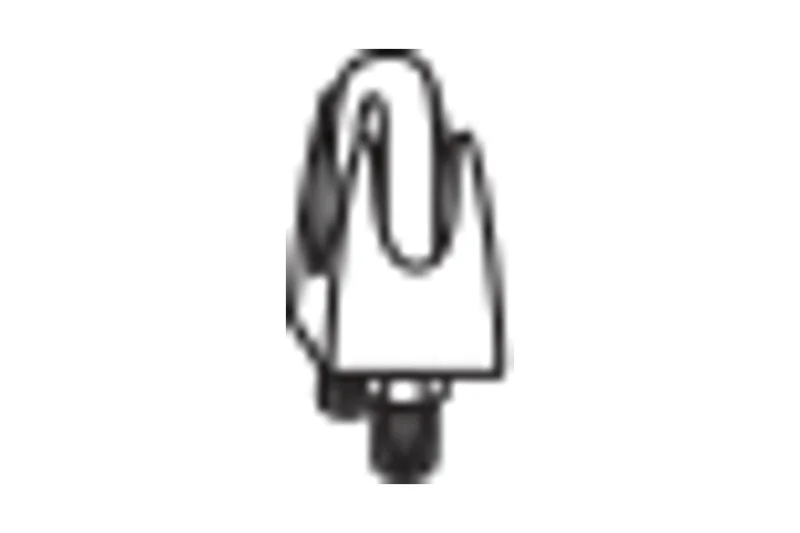 Vent Cable Clamp — MBCI vent cable clamp detail cropped from the official product-gallery hardware illustration. Dimensions are not inferred from the illustration.