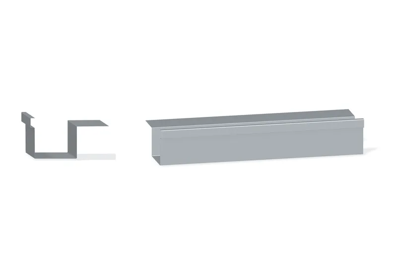 Box Eave Gutter - PBR — Product reference illustration. The shown finish and dimensions are representative; refer to the selected product options.