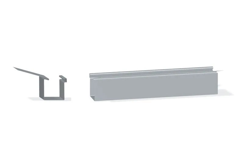 Box Gutter with Drip Edge — Product reference illustration. The shown finish and dimensions are representative; refer to the selected product options.