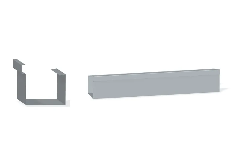 Box Hang-On Gutter - 7.2 Panel — Product reference illustration. The shown finish and dimensions are representative; refer to the selected product options.