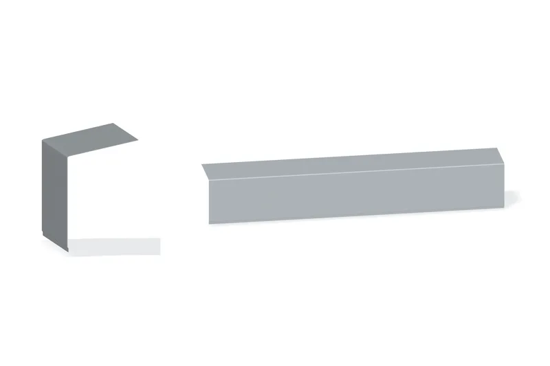 Box Panel Cap Trim — Product reference illustration. The shown finish and dimensions are representative; refer to the selected product options.