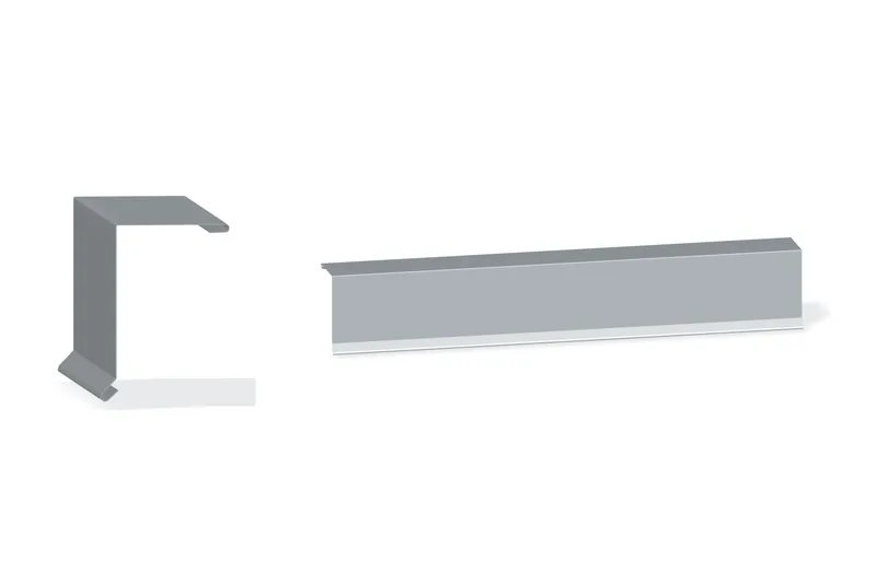 Box Rake Trim · order reference 60.24.018.FL305 — Product reference illustration. The shown finish and dimensions are representative; refer to the selected product options.
