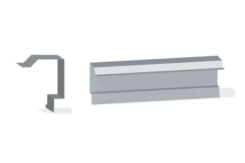 Box Rake Trim - 7.2 Panel — Product reference illustration. The shown finish and dimensions are representative; refer to the selected product options.