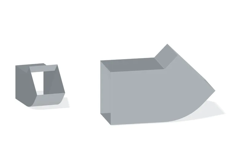 Downspout Elbow — Product reference illustration. The shown finish and dimensions are representative; refer to the selected product options.