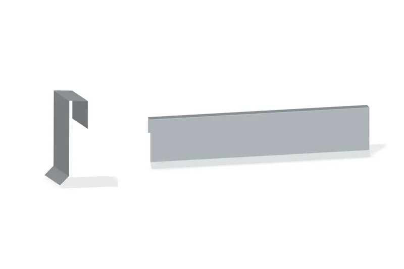Eave Trim · order reference 60.29.018.AG474 — Product reference illustration. The shown finish and dimensions are representative; refer to the selected product options.