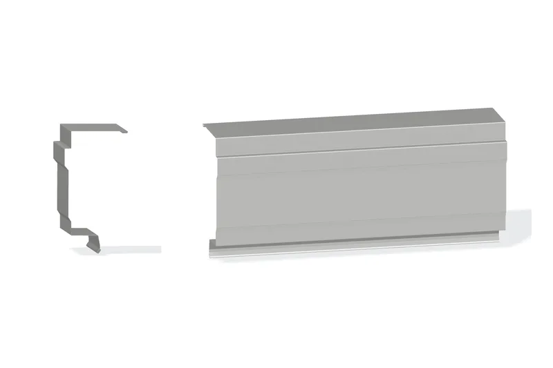 Edgecraft Northern Lg. Mitered High Eave Trim - BattenLok HS, SuperLok Roof for use with Wall Panel Up To 3" — Product reference illustration. The shown finish and dimensions are representative; refer to the selected product options.