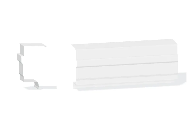 Edgecraft Northern Std. High Eave Trim - Double-Lok, Ultra-Dek Roof with 3/4" Thru 1-3/4" Wall Panel — Product reference illustration. The shown finish and dimensions are representative; refer to the selected product options.