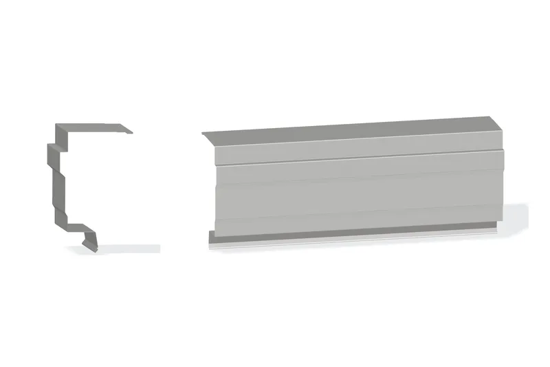 Edgecraft Northern Std. Mitered High Eave Trim - BattenLok HS, SuperLok Roof for use with Wall Panel Up To 3" — Product reference illustration. The shown finish and dimensions are representative; refer to the selected product options.