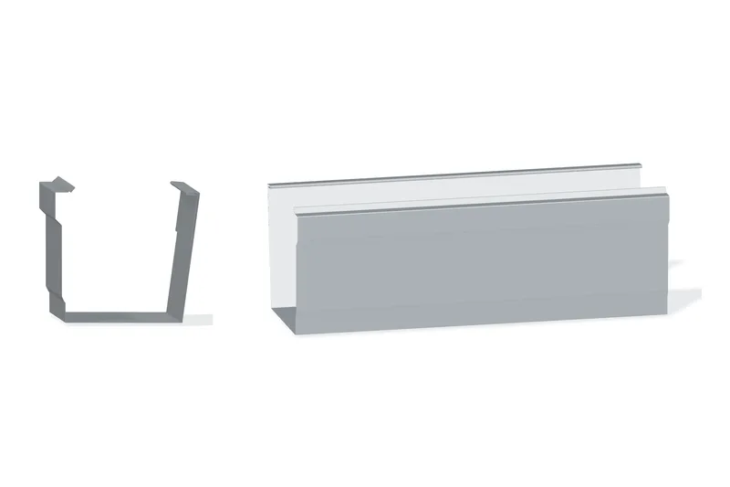 Edgecraft Northern Lg. Eave Gutter — Product reference illustration. The shown finish and dimensions are representative; refer to the selected product options.