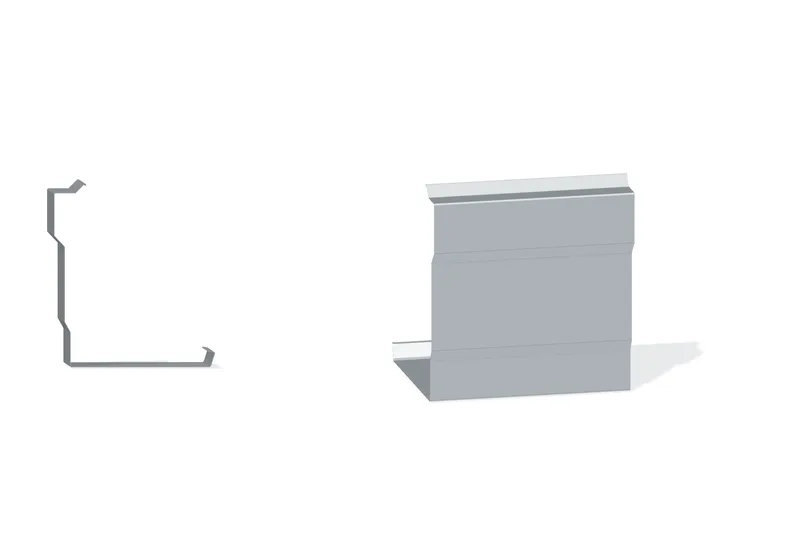 Edgecraft Southern Std. Eave Gutter Expansion Cover - Double-Lok, Ultra-Dek — Product reference illustration. The shown finish and dimensions are representative; refer to the selected product options.