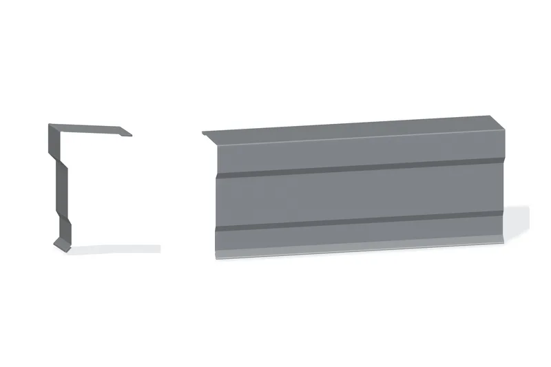 Edgecraft Southern Std. Peak Box - BattenLok HS, SuperLok, Double-Lok, Ultra-Dek Roof At Steel Line with 3" Wall Panel — Product reference illustration. The shown finish and dimensions are representative; refer to the selected product options.