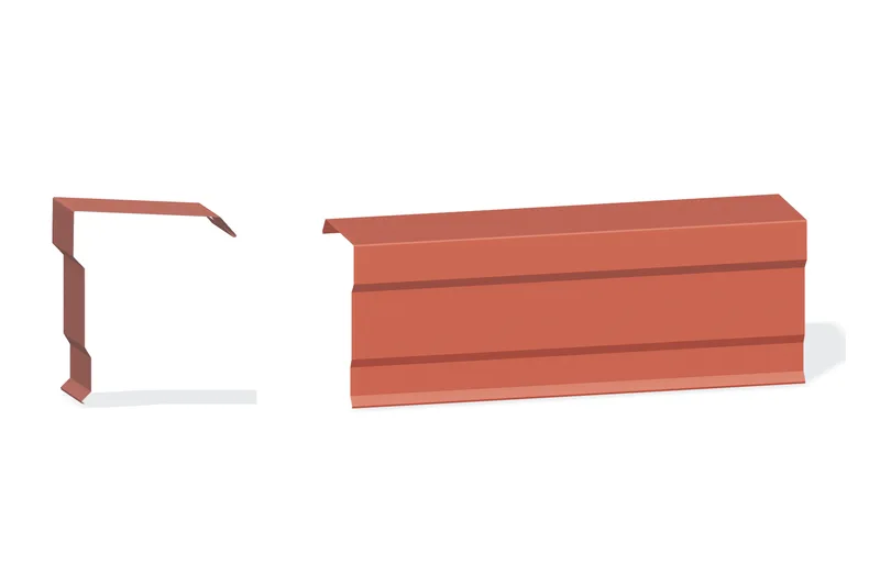 Edgecraft Southern Std. Peak Box - PBR Roof 3/4" Thru 3" From Steel Line with 3/4" Thru 1-3/4" Wall Panel — Product reference illustration. The shown finish and dimensions are representative; refer to the selected product options.