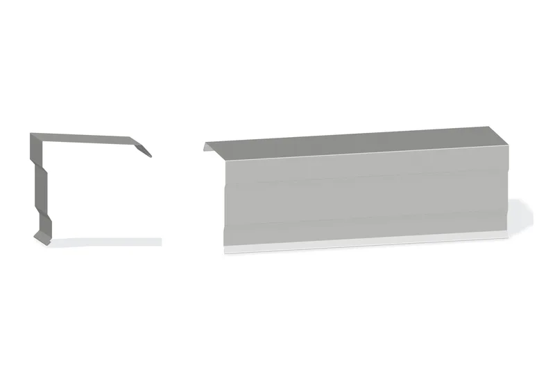 Edgecraft Southern Std. Peak Box - PBR Roof 3/4" Thru 3" From Steel Line with 3" Wall Panel — Product reference illustration. The shown finish and dimensions are representative; refer to the selected product options.