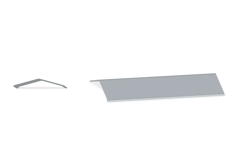 Flat Ridge Cap — Product reference illustration. The shown finish and dimensions are representative; refer to the selected product options.