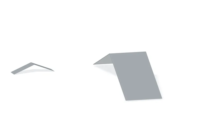 Floating Ridge End Cap — Product reference illustration. The shown finish and dimensions are representative; refer to the selected product options.