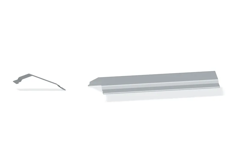 Floating Ridge Flashing — Product reference illustration. The shown finish and dimensions are representative; refer to the selected product options.