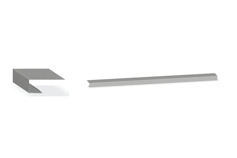 Head / Jamb Trim - PBU, PBD — Product reference illustration. The shown finish and dimensions are representative; refer to the selected product options.