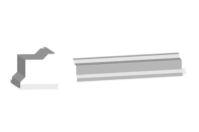 Inside Corner Trim 3" x 3" - PBU — Product reference illustration. The shown finish and dimensions are representative; refer to the selected product options.