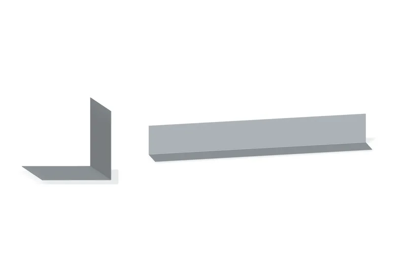Inside Corner Trim - ShadowRib™ — Product reference illustration. The shown finish and dimensions are representative; refer to the selected product options.