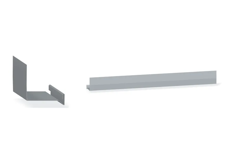 New Construction Head Trim - NuWall® — Product reference illustration. The shown finish and dimensions are representative; refer to the selected product options.