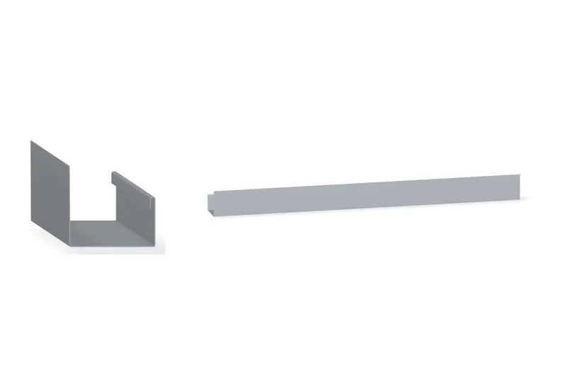 New Construction Head or Jamb Trim - NuWall® — Product reference illustration. The shown finish and dimensions are representative; refer to the selected product options.