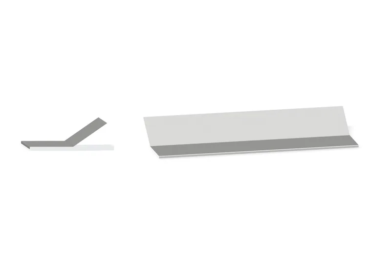 Notched Lower Gambrel Flashing - Ameri-Drain® — Product reference illustration. The shown finish and dimensions are representative; refer to the selected product options.