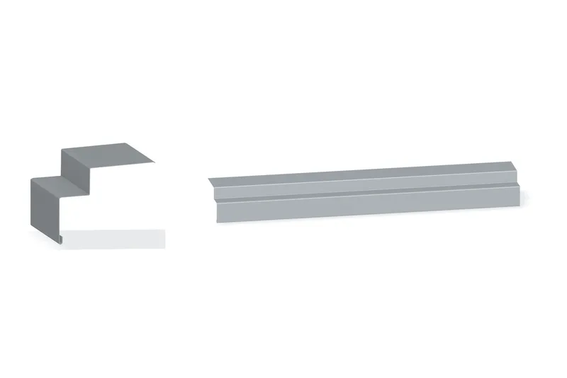 Offset Panel Cap Trim — Product reference illustration. The shown finish and dimensions are representative; refer to the selected product options.