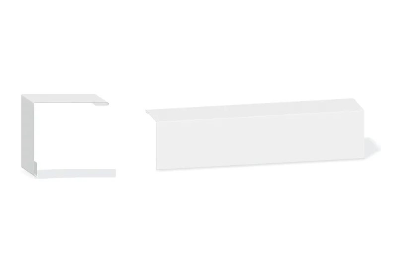 Outside Corner Trim 8" x 8" — Product reference illustration. The shown finish and dimensions are representative; refer to the selected product options.