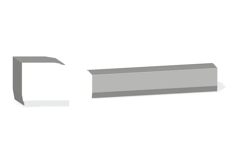 Outside Corner Trim - AVP — Product reference illustration. The shown finish and dimensions are representative; refer to the selected product options.