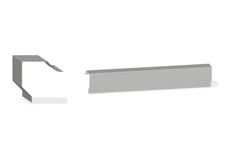 Outside Corner Parametric Trim - PBR, AVP — Product reference illustration. The shown finish and dimensions are representative; refer to the selected product options.