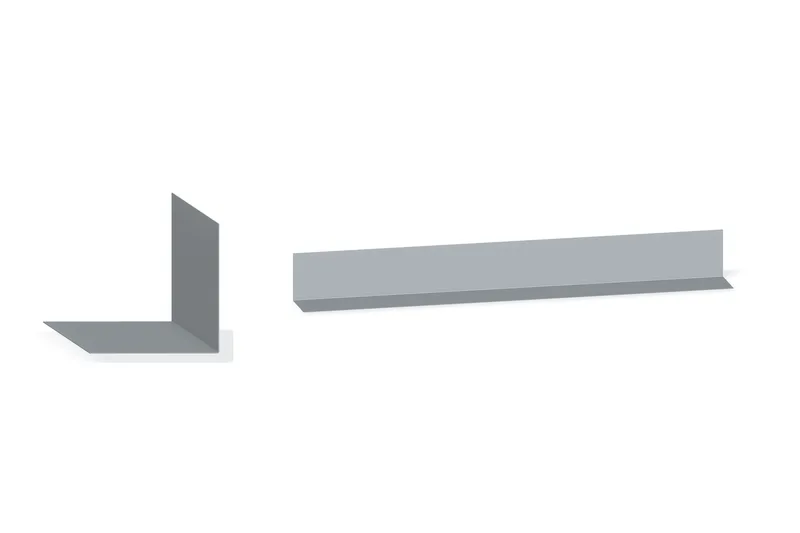 Outside Corner Trim - PBU — Product reference illustration. The shown finish and dimensions are representative; refer to the selected product options.