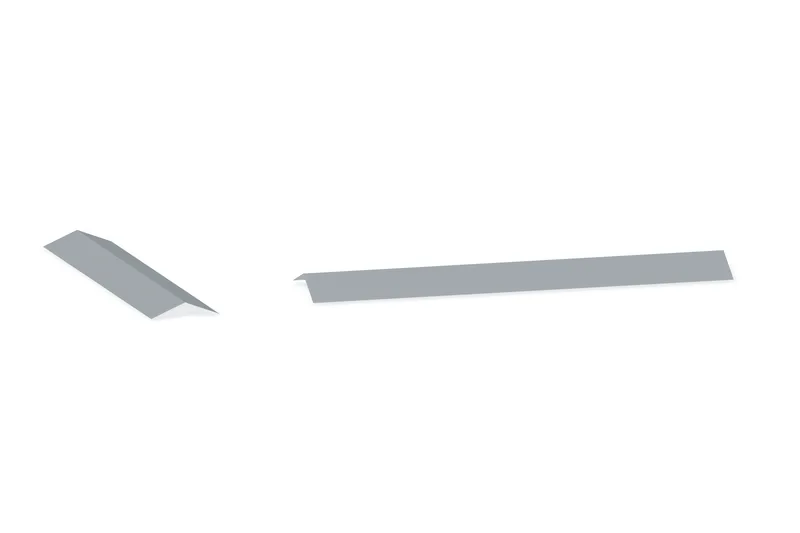 Parapet Peak Box - Use without Vent Material — Product reference illustration. The shown finish and dimensions are representative; refer to the selected product options.