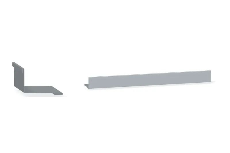 Parapet Rake Flashing — Product reference illustration. The shown finish and dimensions are representative; refer to the selected product options.