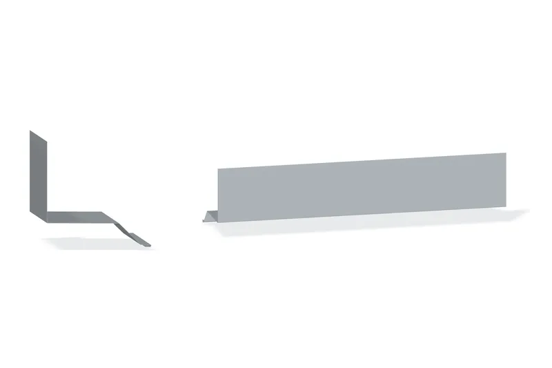 Parapet Rake Trim - 7.2 Panel — Product reference illustration. The shown finish and dimensions are representative; refer to the selected product options.