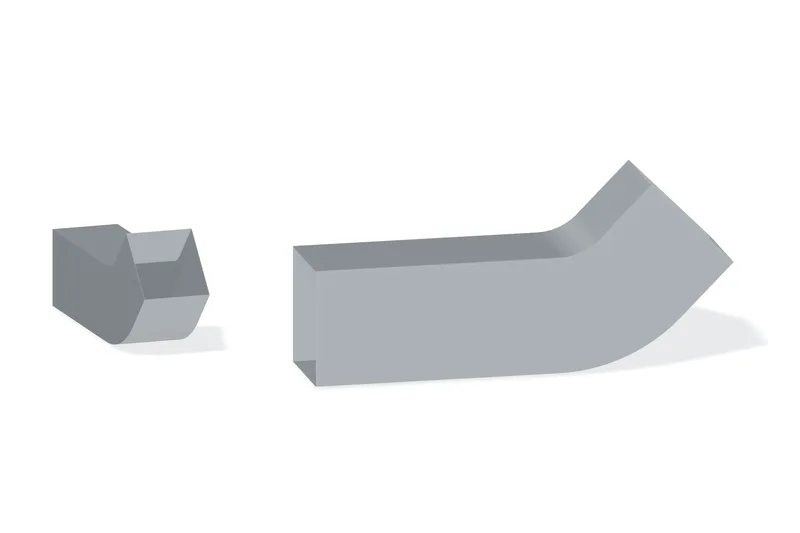 Pig Spout Elbow — Product reference illustration. The shown finish and dimensions are representative; refer to the selected product options.