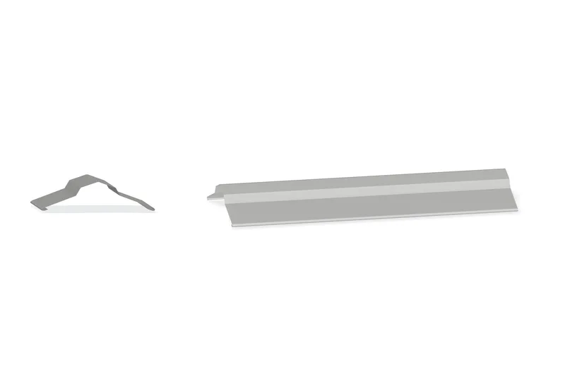 Plain Ridge Cap Trim — Product reference illustration. The shown finish and dimensions are representative; refer to the selected product options.
