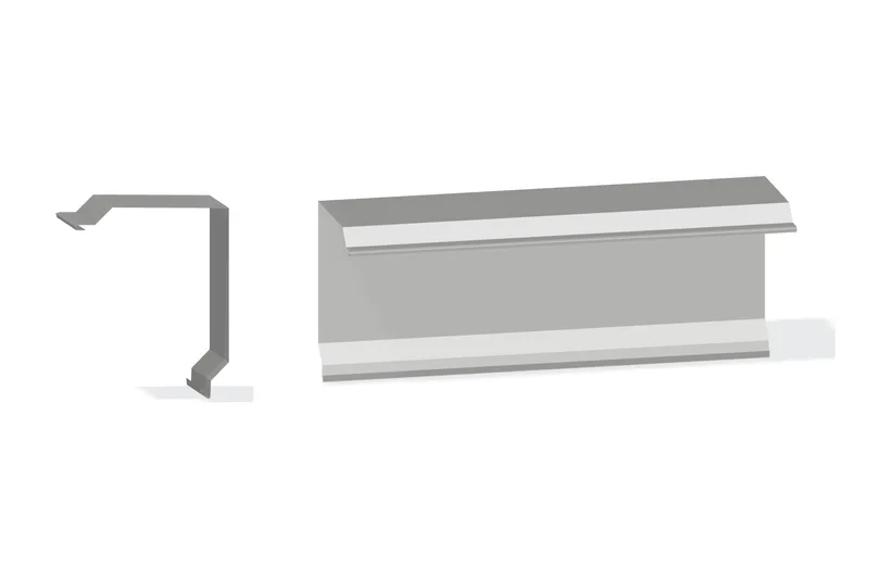 Rake Trim — Product reference illustration. The shown finish and dimensions are representative; refer to the selected product options.