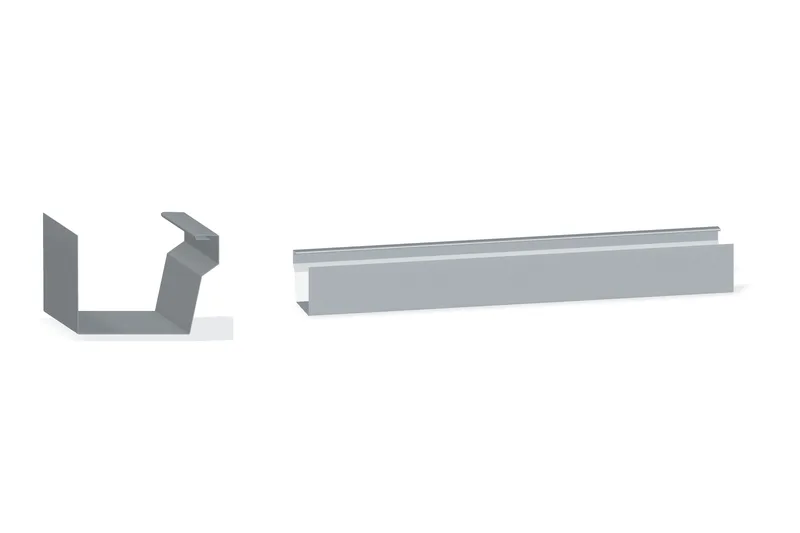 Residential Gutter — Product reference illustration. The shown finish and dimensions are representative; refer to the selected product options.