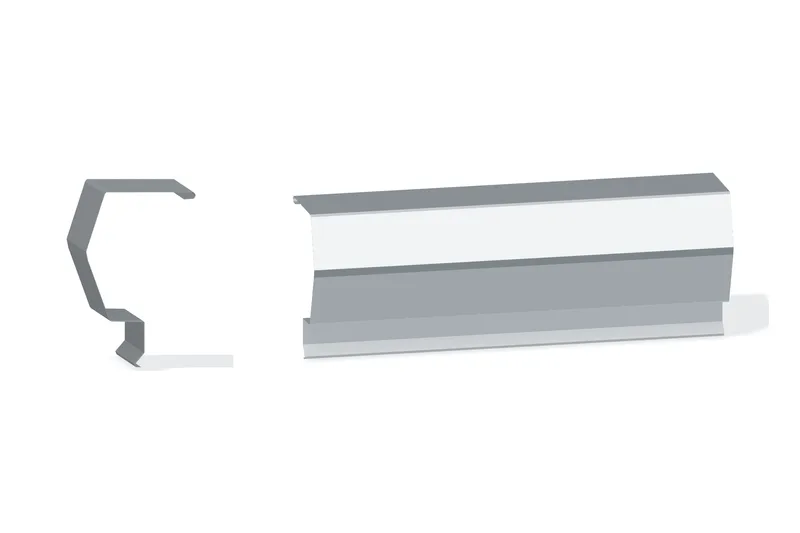 Retrofit Rake Trim — Product reference illustration. The shown finish and dimensions are representative; refer to the selected product options.