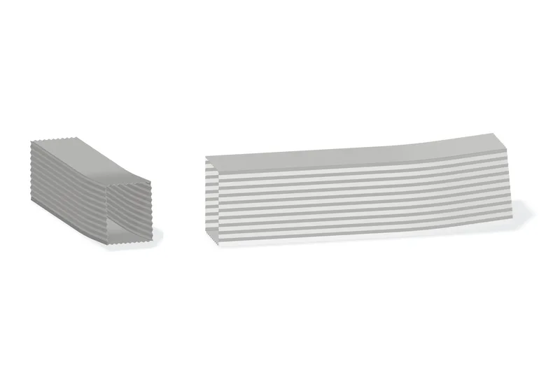 Roll Form Downspout - 5 Degree Kickout — Product reference illustration. The shown finish and dimensions are representative; refer to the selected product options.
