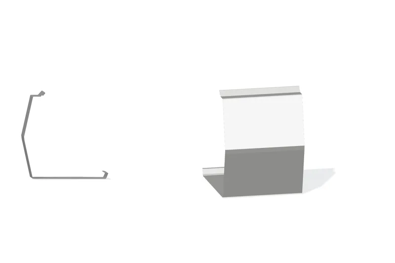 Sculptured Northern Lg. Gutter Expansion Cover - PBR, BattenLok HS, SuperLok, Double-Lok, Ultra-Dek — Product reference illustration. The shown finish and dimensions are representative; refer to the selected product options.