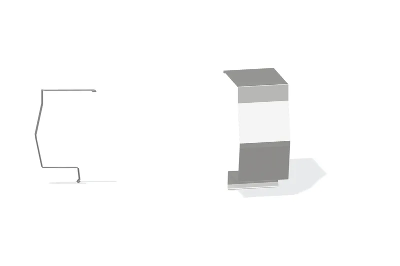 Sculptured Northern Lg. High Eave Expansion Cover - BattenLok HS, SuperLok Roof With 3/4" Thru 1-3/4" Wall Panel — Product reference illustration. The shown finish and dimensions are representative; refer to the selected product options.