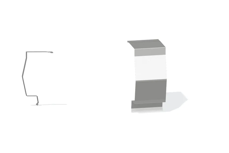Sculptured Northern Lg. High Eave Expansion Cover - PBR Roof With 3" Wall Panel — Product reference illustration. The shown finish and dimensions are representative; refer to the selected product options.