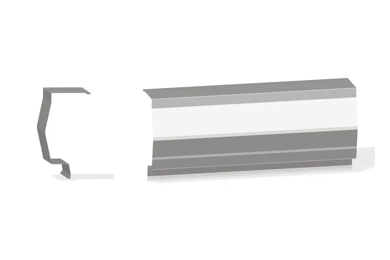 Sculptured Northern Lg. Mitered High Eave Trim - PBR Roof With 3" Wall Panel — Product reference illustration. The shown finish and dimensions are representative; refer to the selected product options.