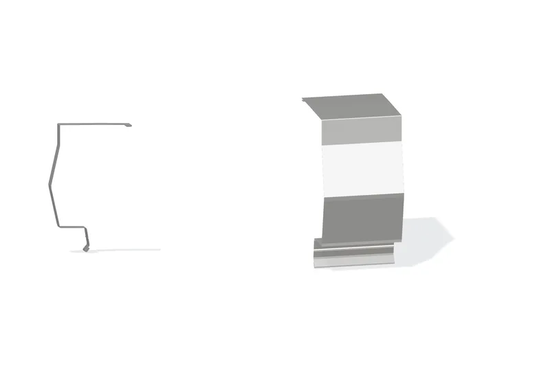 Sculptured Northern Std. High Eave Expansion Cover - BattenLok HS, SuperLok Roof With 3" Wall Panel — Product reference illustration. The shown finish and dimensions are representative; refer to the selected product options.