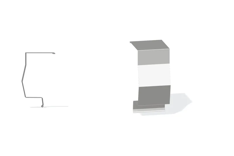 Sculptured Northern Std. High Eave Expansion Cover - Double-Lok, Ultra-Dek Roof With 3/4" Thru 1-3/4" Wall Panel — Product reference illustration. The shown finish and dimensions are representative; refer to the selected product options.