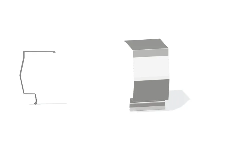 Sculptured Northern Std. High Eave Expansion Cover - PBR Roof With 3" Wall Panel — Product reference illustration. The shown finish and dimensions are representative; refer to the selected product options.
